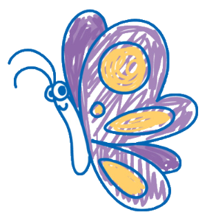 Animated butterfly illustration